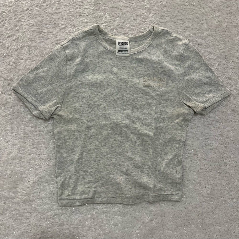Victoria's Secret/PINK Gray Short Sleeve Tee